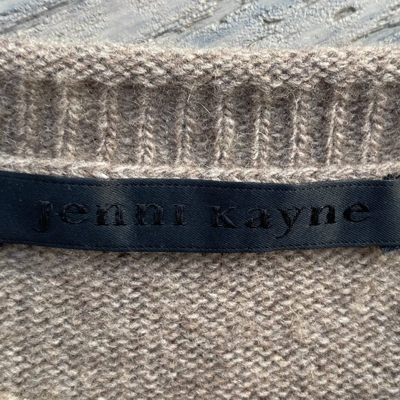 Jenni Kayne Wool Cashmere Everyday Sweater Taupe Capsule Quiet Luxury Capsule-S - Picture 12 of 13